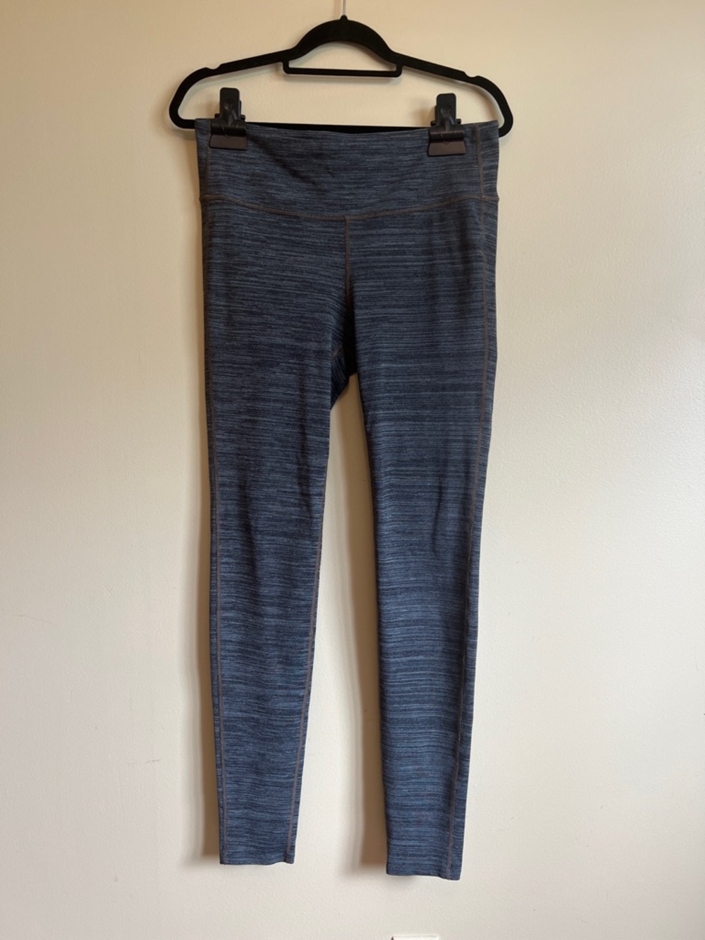 Athleta Gray Space Dye Full Length Leggings LT Large Tall Athletic Yoga Pants